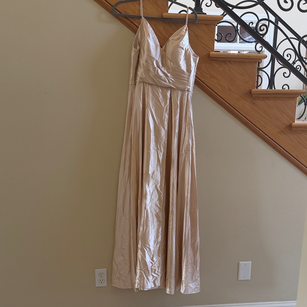 Ryanth Elegant Cream Evening Gown Size 4 New With Tags